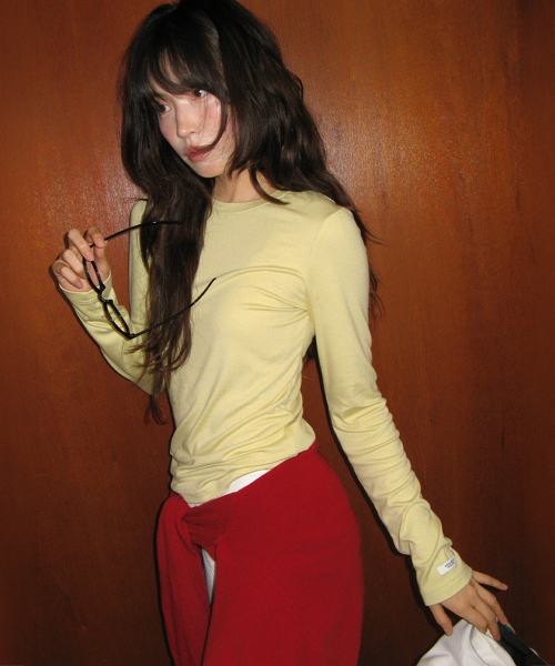 RONRON（ロンロン）の「SOFT MINI LABEL LONG SLEEVE BUTTER（Tシャツ/カットソー・レディース・その他・FREE）」の2枚目の写真