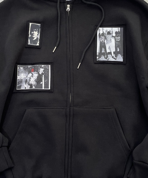 SK8ER ROCK（スケーターロック）の「Riot Archive Sweat Hood Zip-Up (Black)（パーカー・レディース・その他・ONE SIZE）」の4枚目の写真