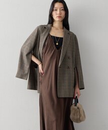 スリットスリーブチェックジャケット