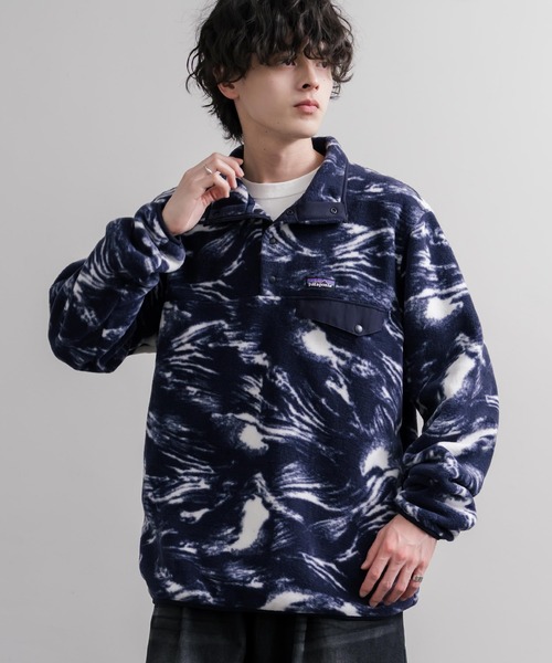patagonia(パタゴニア)の「Patagonia パタゴニア M S LW SYNCH SNAP T P O シンチラフリーススナップボタン長袖プルオーバー(その他トップス・メンズ・ブラック/キナリ/ブルー・S/M/L/XL)」の3枚目の写真