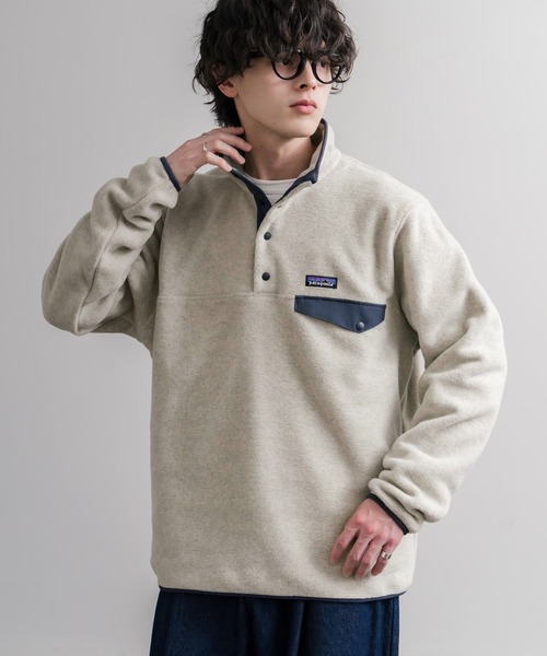 patagonia(パタゴニア)の「Patagonia パタゴニア M S LW SYNCH SNAP T P O シンチラフリーススナップボタン長袖プルオーバー(その他トップス・メンズ・ブラック/キナリ/ブルー・S/M/L/XL)」の8枚目の写真