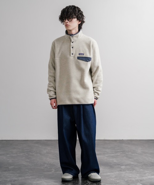 patagonia(パタゴニア)の「Patagonia パタゴニア M S LW SYNCH SNAP T P O シンチラフリーススナップボタン長袖プルオーバー(その他トップス・メンズ・ブラック/キナリ/ブルー・S/M/L/XL)」の7枚目の写真