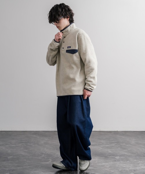 patagonia(パタゴニア)の「Patagonia パタゴニア M S LW SYNCH SNAP T P O シンチラフリーススナップボタン長袖プルオーバー(その他トップス・メンズ・ブラック/キナリ/ブルー・S/M/L/XL)」の5枚目の写真