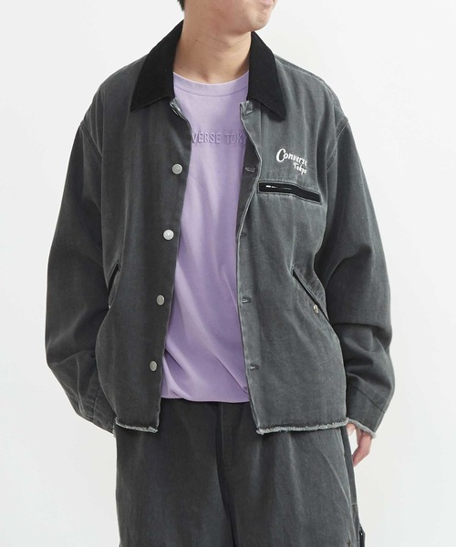 CONVERSE TOKYO(コンバーストウキョウ)の「EMBROIDERY DETROIT JACKET(ブルゾン・レディース・オリーブ/ブラック・SMALL/MEDIUM)」の7枚目の写真