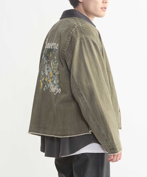 CONVERSE TOKYO(コンバーストウキョウ)の「EMBROIDERY DETROIT JACKET(ブルゾン・レディース・オリーブ/ブラック・SMALL/MEDIUM)」の22枚目の写真