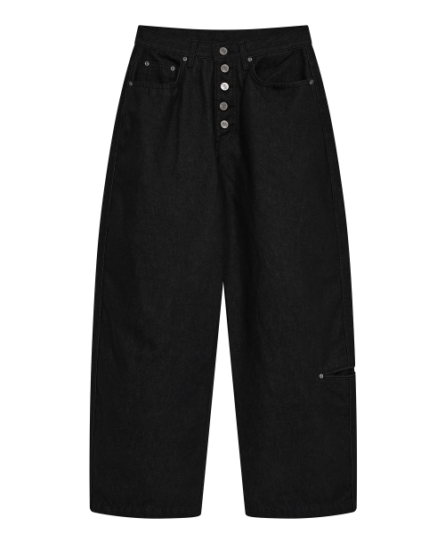 Midnight Move(ミッドナイトムーブ)の「レッドデニムパンツ(ブラック)(デニムパンツ・レディース・その他・SMALL/MEDIUM)」の1枚目の写真