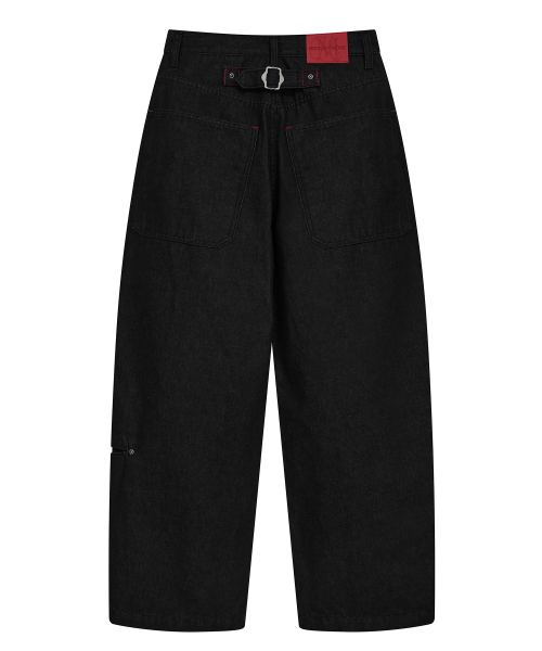 Midnight Move(ミッドナイトムーブ)の「レッドデニムパンツ(ブラック)(デニムパンツ・レディース・その他・SMALL/MEDIUM)」の3枚目の写真