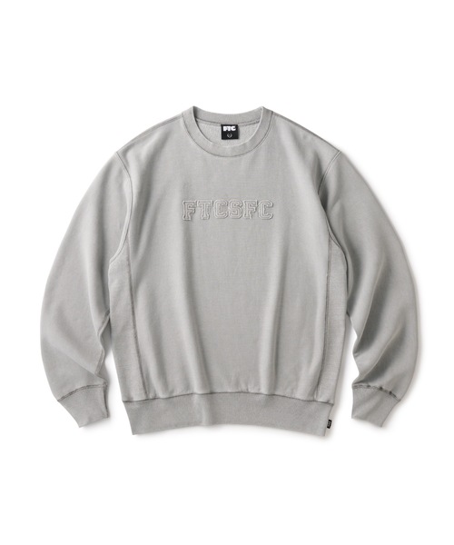 FTC（エフティーシー）の「FTCSFC LOGO APPLIQUE CREW NECK（スウェット・メンズ・ブラウン/グレー/ネイビー/ブラック・MEDIUM/LARGE/X-LARGE/SMALL）」の3枚目の写真