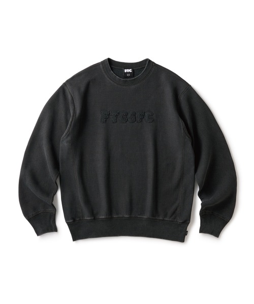 FTC（エフティーシー）の「FTCSFC LOGO APPLIQUE CREW NECK（スウェット・メンズ・ブラウン/グレー/ネイビー/ブラック・MEDIUM/LARGE/X-LARGE/SMALL）」の2枚目の写真