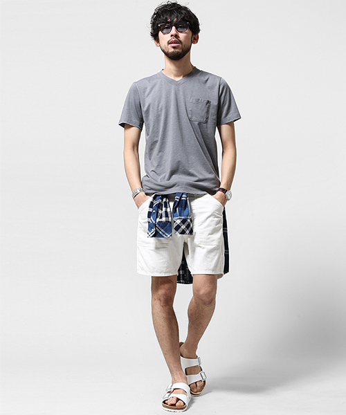 42ND ROYAL HIGHLAND(フォーティーセカンドロイヤルハイランド)の「ROYAL PALM/ RP Vintage VネックポケットT(Tシャツ/カットソー・メンズ・グレー/ブルー/ブラック・MEDIUM/SMALL/LARGE)」の9枚目の写真