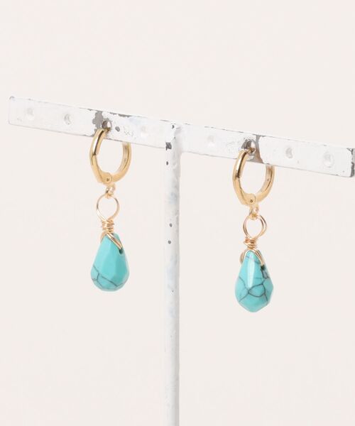 NOLITA LABORATORY(ノリータラボラトリー)の「【 NOLITA / ノリータ 】ドロップカット ビーズ フープピアス(ピアス(両耳用)・レディース・ゴールド・FREE)」の9枚目の写真