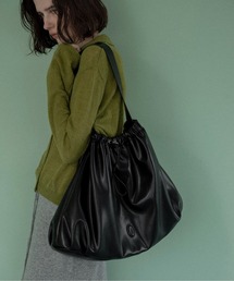big circular form single handle gather bag / ビッグサーキュラーフォームシングルハンドルギャザーバッグ
