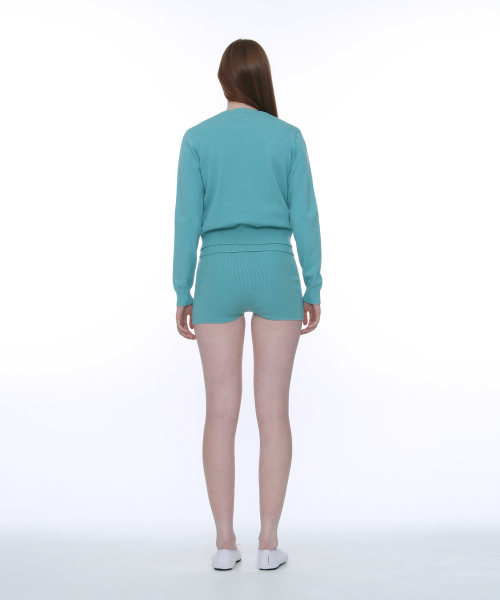 PARTIMENTO WOMEN(パルティメントウィメン)の「PWC リブニットマイクロショーツ_エメラルド(その他パンツ・レディース・その他・SMALL/MEDIUM/LARGE)」の7枚目の写真