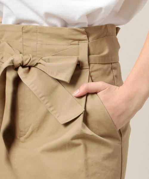 BEAUTY&YOUTH UNITED ARROWS（ビューティーアンドユースユナイテッドアローズ）の「BY コットンベルトタイトスカート ◆（スカート・レディース・ベージュ/オリーブ・MEDIUM/SMALL）」の8枚目の写真