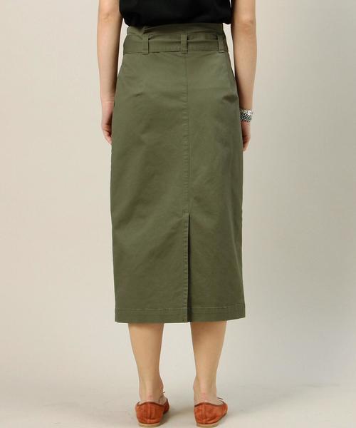 BEAUTY&YOUTH UNITED ARROWS（ビューティーアンドユースユナイテッドアローズ）の「BY コットンベルトタイトスカート ◆（スカート・レディース・ベージュ/オリーブ・MEDIUM/SMALL）」の16枚目の写真