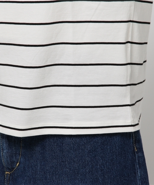 Heather（ヘザー）の「ソデフレアBIGTシャツ  726455（Tシャツ/カットソー・レディース・ブラック/ホワイト×ブラック/オフホワイト/ホワイト系その他・FREE）」の12枚目の写真