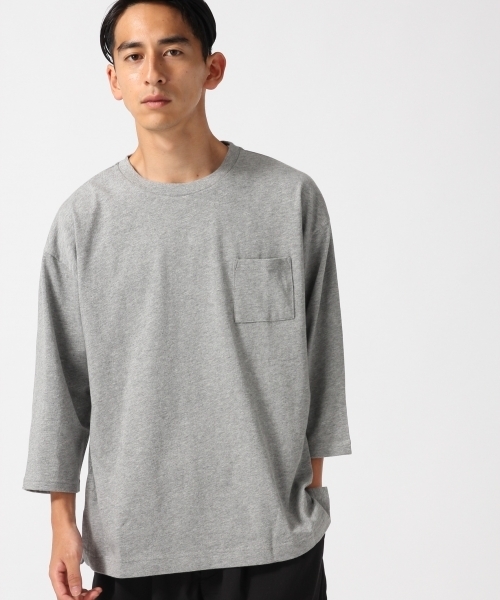 RAGEBLUE(レイジブルー)の「<トレンドのBIGシルエット>ワイドスリットカットソー7分袖/727843(Tシャツ/カットソー・メンズ・ネイビー/グレー/オリーブ/ホワイト・LARGE/MEDIUM)」の15枚目の写真