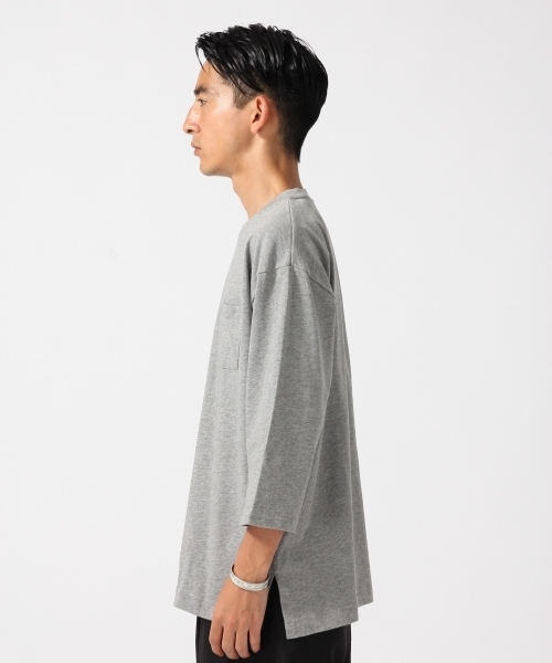 RAGEBLUE(レイジブルー)の「<トレンドのBIGシルエット>ワイドスリットカットソー7分袖/727843(Tシャツ/カットソー・メンズ・ネイビー/グレー/オリーブ/ホワイト・LARGE/MEDIUM)」の16枚目の写真