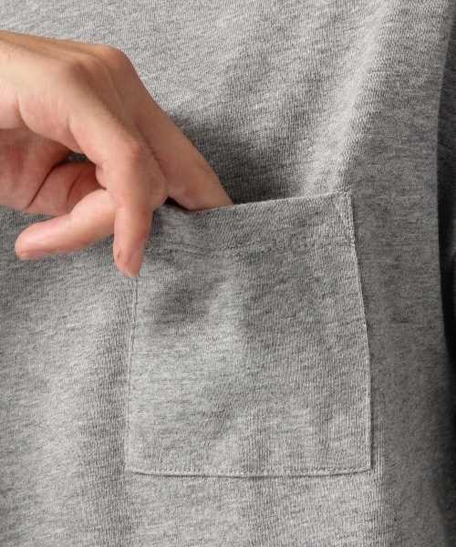 RAGEBLUE(レイジブルー)の「<トレンドのBIGシルエット>ワイドスリットカットソー7分袖/727843(Tシャツ/カットソー・メンズ・ネイビー/グレー/オリーブ/ホワイト・LARGE/MEDIUM)」の10枚目の写真
