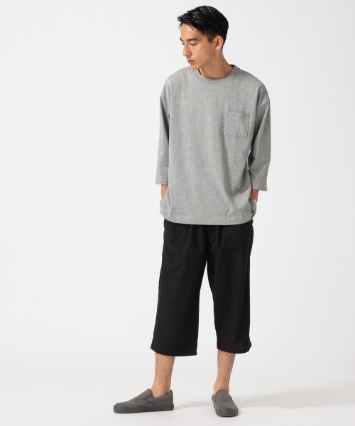 RAGEBLUE(レイジブルー)の「<トレンドのBIGシルエット>ワイドスリットカットソー7分袖/727843(Tシャツ/カットソー・メンズ・ネイビー/グレー/オリーブ/ホワイト・LARGE/MEDIUM)」の6枚目の写真