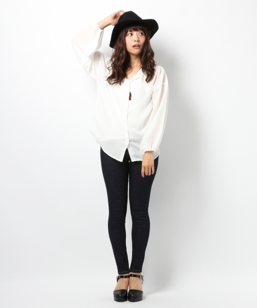 Heather（ヘザー）の「バルーンソデボイルシャツ　731012（シャツ/ブラウス・レディース・カーキ/ピンク系その他/ホワイト系その他・FREE）」の11枚目の写真