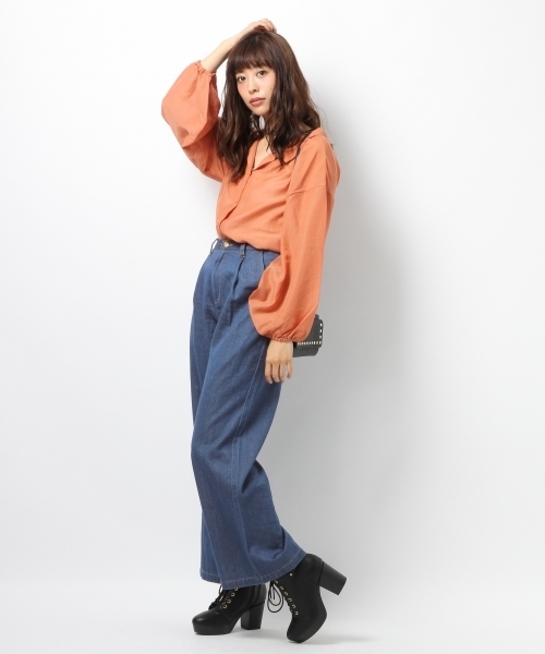 Heather（ヘザー）の「バルーンソデボイルシャツ　731012（シャツ/ブラウス・レディース・カーキ/ピンク系その他/ホワイト系その他・FREE）」の12枚目の写真