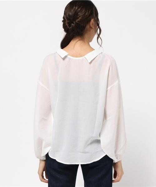 Heather（ヘザー）の「バルーンソデボイルシャツ　731012（シャツ/ブラウス・レディース・カーキ/ピンク系その他/ホワイト系その他・FREE）」の9枚目の写真