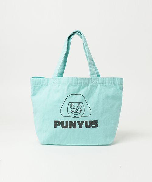 PUNYUS(プニュズ)の「カラーランチトート(トートバッグ・レディース・グリーン/ピンク/アイボリー/ブラック/イエロー/ライトパープル・FREE)」の1枚目の写真