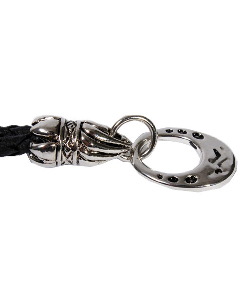 ８(eight)（エイト）の「クロス シルバー PUレザー ブレスレット （ブレスレット・メンズ・ホワイト/ブラック・FREE）」の9枚目の写真