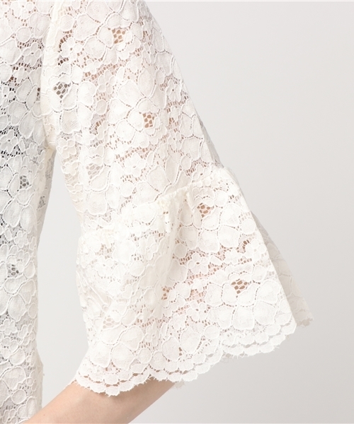 Honeys（ハニーズ）の「レースプルオーバー（Tシャツ/カットソー・レディース・ブラック/アイボリー/オフホワイト/ピンク・M/L）」の10枚目の写真