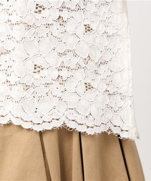 Honeys（ハニーズ）の「レースプルオーバー（Tシャツ/カットソー・レディース・ブラック/アイボリー/オフホワイト/ピンク・M/L）」の11枚目の写真