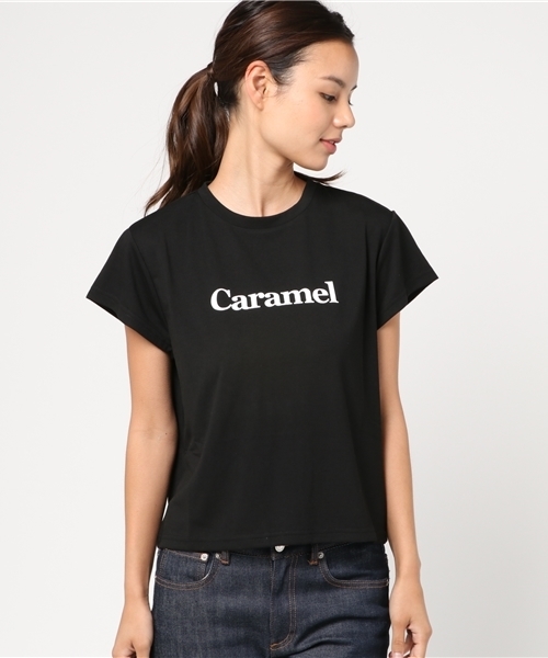 Re:EDIT（リエディ）の「[着まわしやすいから毎日でも着たくなる]シンプルロゴプリントTシャツトップス/カットソー・Tシャツ[リエディ]（Tシャツ/カットソー・レディース・ベージュ/ラベンダー/ネイビー/ブラック/ホワイト/マスタード・X-LARGE/SMALL/MEDIUM/LARGE）」の9枚目の写真