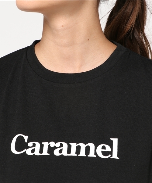 Re:EDIT（リエディ）の「[着まわしやすいから毎日でも着たくなる]シンプルロゴプリントTシャツトップス/カットソー・Tシャツ[リエディ]（Tシャツ/カットソー・レディース・ベージュ/ラベンダー/ネイビー/ブラック/ホワイト/マスタード・X-LARGE/SMALL/MEDIUM/LARGE）」の12枚目の写真