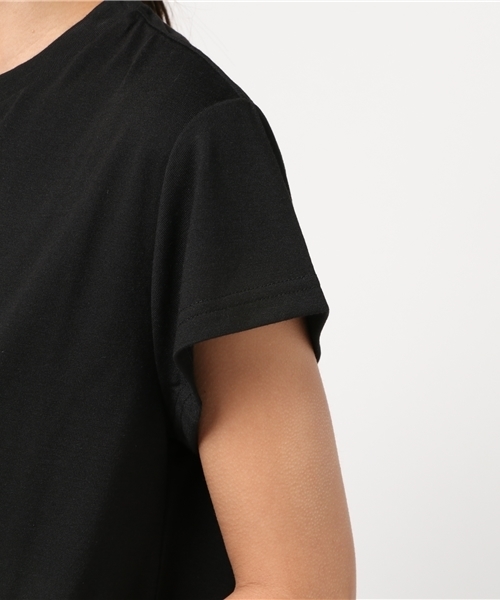 Re:EDIT（リエディ）の「[着まわしやすいから毎日でも着たくなる]シンプルロゴプリントTシャツトップス/カットソー・Tシャツ[リエディ]（Tシャツ/カットソー・レディース・ベージュ/ラベンダー/ネイビー/ブラック/ホワイト/マスタード・X-LARGE/SMALL/MEDIUM/LARGE）」の13枚目の写真