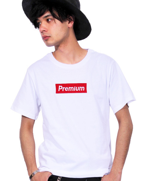 ８(eight)（エイト）の「ボックスロゴ 半袖Tシャツ （Tシャツ/カットソー・メンズ・ホワイト/ブラック・LARGE/X-LARGE/MEDIUM）」の2枚目の写真