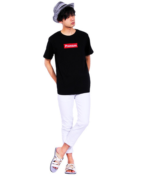 ８(eight)（エイト）の「ボックスロゴ 半袖Tシャツ （Tシャツ/カットソー・メンズ・ホワイト/ブラック・LARGE/X-LARGE/MEDIUM）」の17枚目の写真