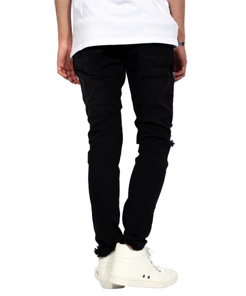 ８(eight)（エイト）の「ダメージスキニーデニム（デニムパンツ・メンズ・ケミカルウォッシュ/ブラック/インディゴブルー/グレー/ブルー/ブラック系その他・LARGE/MEDIUM/X-LARGE）」の18枚目の写真