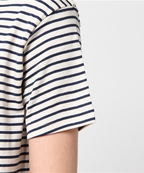 SHIPS（シップス）の「SHIPS×ott-tricot: Vネック Tシャツ（Tシャツ/カットソー・メンズ・ライトグレー/オフホワイト/ネイビー/コバルトブルー・SMALL/MEDIUM/LARGE/X-LARGE）」の5枚目の写真