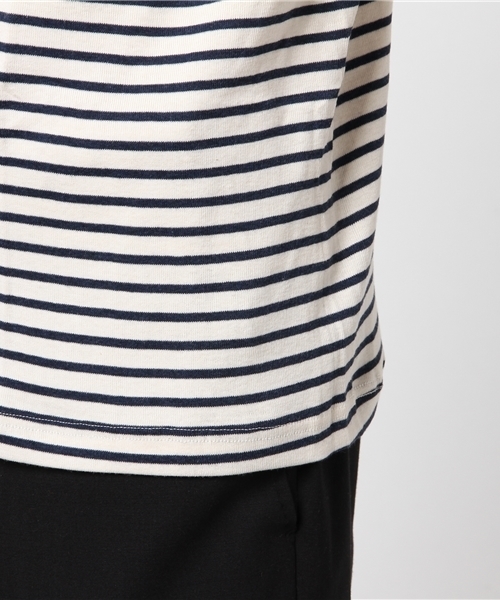 SHIPS（シップス）の「SHIPS×ott-tricot: Vネック Tシャツ（Tシャツ/カットソー・メンズ・ライトグレー/オフホワイト/ネイビー/コバルトブルー・SMALL/MEDIUM/LARGE/X-LARGE）」の7枚目の写真