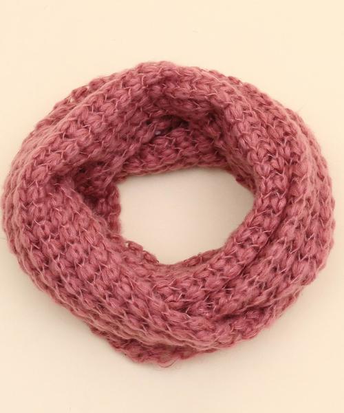 coen(コーエン)の「ニットスヌード(ストール/ショール・レディース・ブラック/ライトグレー/ライトブルー/ピンク・FREE)」の8枚目の写真