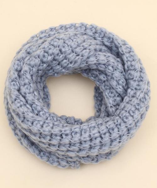 coen(コーエン)の「ニットスヌード(ストール/ショール・レディース・ブラック/ライトグレー/ライトブルー/ピンク・FREE)」の10枚目の写真