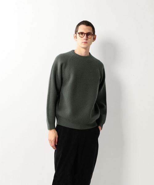 Steven Alan（スティーブンアラン）の「＜Steven Alan＞ HAMILTON KSN CN/ﾆｯﾄ（ニット/セーター・メンズ・ブラック/パープル/オリーブ・X-LARGE/LARGE/MEDIUM/SMALL）」の3枚目の写真
