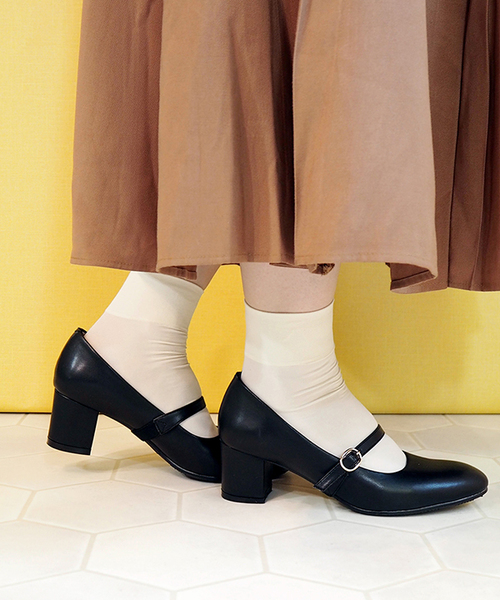 あしながおじさん（アシナガオジサン）の「〈あしながおじさん〉　オールウェザー２WAYパンプス（レインシューズ・レディース・ガンメタ/ブラック/ピンク/クリアブラック・24.0cm/24.5cm/23.5cm/22.5cm/23.0cm）」の2枚目の写真