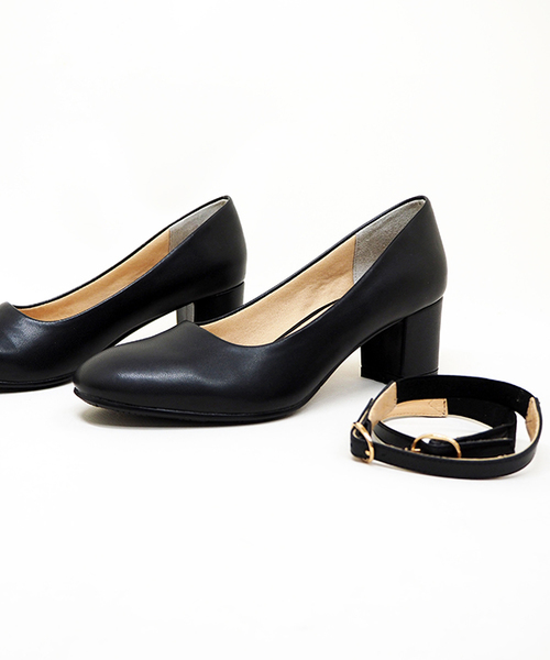 あしながおじさん（アシナガオジサン）の「〈あしながおじさん〉　オールウェザー２WAYパンプス（レインシューズ・レディース・ガンメタ/ブラック/ピンク/クリアブラック・24.0cm/24.5cm/23.5cm/22.5cm/23.0cm）」の7枚目の写真