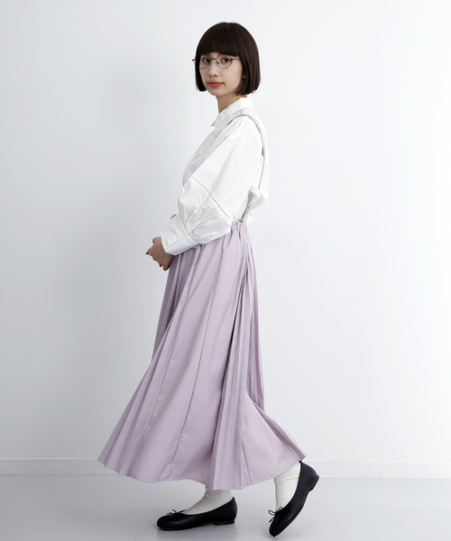 MERLOT（メルロー）の「プリーツサスペンダースカート7348（スカート