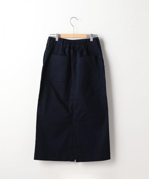 coen（コーエン）の「ストレッチ ロングタイトスカート（スカート・レディース・ネイビー/ベージュ・LARGE/MEDIUM）」の21枚目の写真