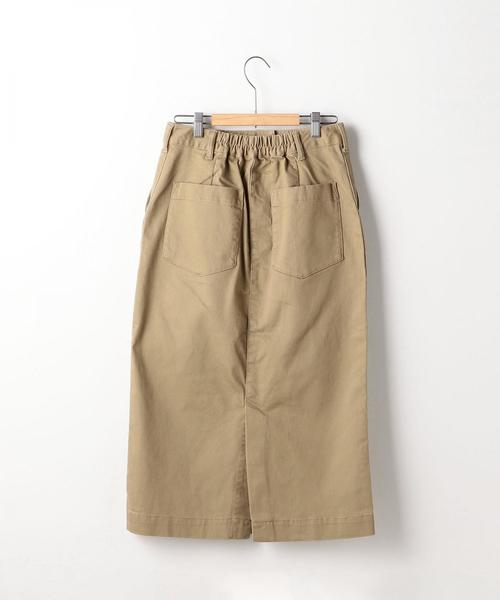 coen（コーエン）の「ストレッチ ロングタイトスカート（スカート・レディース・ネイビー/ベージュ・LARGE/MEDIUM）」の14枚目の写真