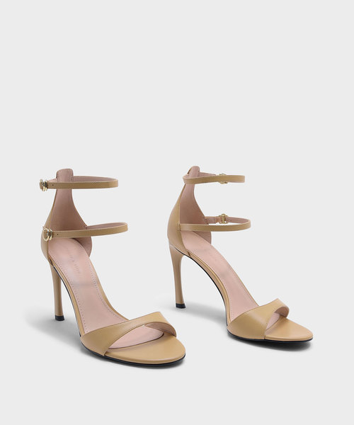 CHARLES & KEITH(チャールズ & キース)の「デュアルアンクルストラップサンダル / DUAL ANKLE STRAP SANDALS(パンプス・レディース・ブラウン系その他/ブラック・24.5cm/22.5cm/23.5cm/23cm/25cm)」の9枚目の写真