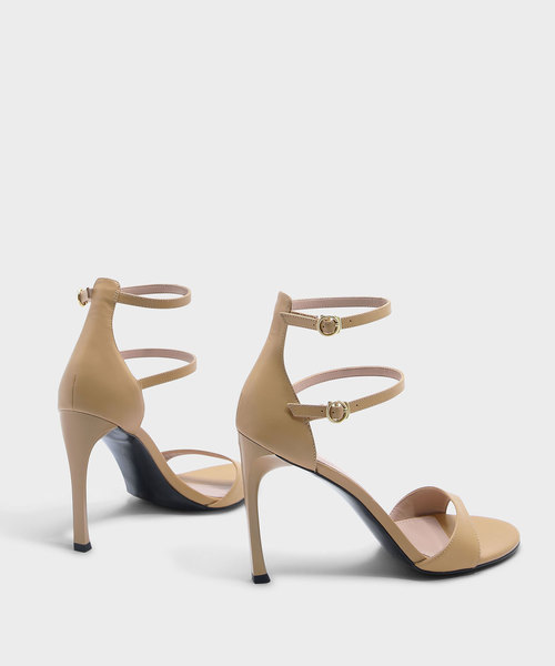 CHARLES & KEITH(チャールズ & キース)の「デュアルアンクルストラップサンダル / DUAL ANKLE STRAP SANDALS(パンプス・レディース・ブラウン系その他/ブラック・24.5cm/22.5cm/23.5cm/23cm/25cm)」の10枚目の写真