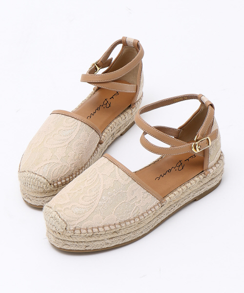 PICHE ABAHOUSE（ピシェ アバハウス）の「Bianc -Olivia- ダブルジュートソールエスパドリーユ（サンダル・レディース・アイボリー/ブラック系その他/レッド・36/37/38/39/35）」の2枚目の写真